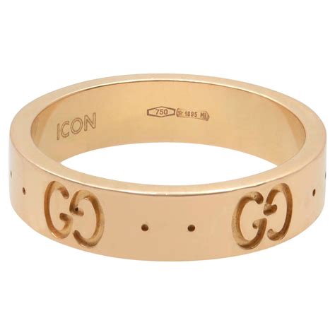 gucci icon ring with stars|Gucci textured icon ring.